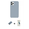 MARSİLYAN™- iPhone 11 Pro Kılıf Zirve Modern Özel Seri - Şeffaf Pasifik Cam Ekran Koruyucu + Shine Kamera Lens Koruma Cam - GS
