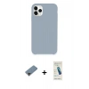 MARSİLYAN™- iPhone 11 Pro Kılıf Zirve Modern Özel Seri - Şeffaf Pasifik Cam Ekran Koruyucu + Shine Kamera Lens Koruma Cam - GD