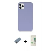 MARSİLYAN™- iPhone 11 Pro Kılıf Zirve Modern Özel Seri - Siyah 20D Premium Cam Ekran Koruyucu + Shine Kamera Lens Koruma Cam - GI