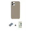 MARSİLYAN™- iPhone 11 Pro Kılıf Zirve Modern Özel Seri - Siyah 20D Premium Cam Ekran Koruyucu + Shine Kamera Lens Koruma Cam - GS