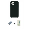 MARSİLYAN™- iPhone 11 Pro Kılıf Zirve Modern Özel Seri - Siyah 20D Premium Cam Ekran Koruyucu + Shine Kamera Lens Koruma Cam - GS