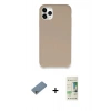 MARSİLYAN™- iPhone 11 Pro Kılıf Zirve Modern Özel Seri - Siyah 20D Premium Cam Ekran Koruyucu + Shine Kamera Lens Koruma Cam - GS
