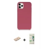 MARSİLYAN™- iPhone 11 Pro Kılıf Zirve Modern Özel Seri - Siyah 20D Premium Cam Ekran Koruyucu + Renkli Kamera Lens Koruma Cam - MI