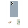 MARSİLYAN™- iPhone 11 Pro Kılıf Zirve Modern Özel Seri - Siyah 20D Premium Cam Ekran Koruyucu + Renkli Kamera Lens Koruma Cam - MI