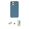 MARSİLYAN™- iPhone 11 Pro Kılıf Zirve Modern Özel Seri - Siyah 20D Premium Cam Ekran Koruyucu + Renkli Kamera Lens Koruma Cam - MI