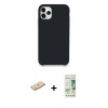 MARSİLYAN™- iPhone 11 Pro Kılıf Zirve Modern Özel Seri - Siyah 20D Premium Cam Ekran Koruyucu + Renkli Kamera Lens Koruma Cam - MI