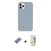 MARSİLYAN™- iPhone 11 Pro Kılıf Zirve Modern Özel Seri - Siyah 20D Premium Cam Ekran Koruyucu + Shine Kamera Lens Koruma Cam - MI