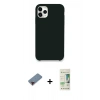 MARSİLYAN™- iPhone 11 Pro Kılıf Zirve Modern Özel Seri - Siyah 20D Premium Cam Ekran Koruyucu + Metal Kamera Lens Koruma Cam - KI