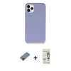 MARSİLYAN™- iPhone 11 Pro Kılıf Zirve Modern Özel Seri - Siyah 20D Premium Cam Ekran Koruyucu + Metal Kamera Lens Koruma Cam - KI