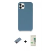 MARSİLYAN™- iPhone 11 Pro Kılıf Zirve Modern Özel Seri - Siyah 20D Premium Cam Ekran Koruyucu + Shine Kamera Lens Koruma Cam - PE