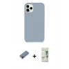 MARSİLYAN™- iPhone 11 Pro Kılıf Zirve Modern Özel Seri - Siyah 20D Premium Cam Ekran Koruyucu + Shine Kamera Lens Koruma Cam - PE