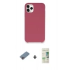 MARSİLYAN™- iPhone 11 Pro Kılıf Zirve Modern Özel Seri - Siyah 20D Premium Cam Ekran Koruyucu + Shine Kamera Lens Koruma Cam - PE