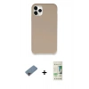 MARSİLYAN™- iPhone 11 Pro Kılıf Zirve Modern Özel Seri - Siyah 20D Premium Cam Ekran Koruyucu + Shine Kamera Lens Koruma Cam - PE