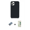 MARSİLYAN™- iPhone 11 Pro Kılıf Zirve Modern Özel Seri - Siyah 20D Premium Cam Ekran Koruyucu + Shine Kamera Lens Koruma Cam - PE