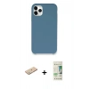 MARSİLYAN™- iPhone 11 Pro Kılıf Zirve Modern Özel Seri - Siyah 20D Premium Cam Ekran Koruyucu + Renkli Kamera Lens Koruma Cam - YL