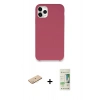 MARSİLYAN™- iPhone 11 Pro Kılıf Zirve Modern Özel Seri - Siyah 20D Premium Cam Ekran Koruyucu + Renkli Kamera Lens Koruma Cam - SI
