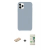 MARSİLYAN™- iPhone 11 Pro Kılıf Zirve Modern Özel Seri - Siyah 20D Premium Cam Ekran Koruyucu + Renkli Kamera Lens Koruma Cam - SI