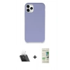 MARSİLYAN™- iPhone 11 Pro Kılıf Zirve Modern Özel Seri - Siyah 20D Premium Cam Ekran Koruyucu + Şeffaf Kamera Lens Koruma Cam