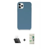 MARSİLYAN™- iPhone 11 Pro Kılıf Zirve Modern Özel Seri - Siyah 20D Premium Cam Ekran Koruyucu + Şeffaf Kamera Lens Koruma Cam