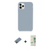 MARSİLYAN™- iPhone 11 Pro Kılıf Zirve Modern Özel Seri - Siyah 20D Premium Cam Ekran Koruyucu + Shine Kamera Lens Koruma Cam - SH