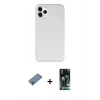 MARSİLYAN™- iPhone 11 Pro Kılıf Zirve Modern Özel Seri - Siyah 360 Mat Full Body Arka Koruyucu + Shine Kamera Lens Koruma Cam - SABE