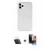 MARSİLYAN™- iPhone 11 Pro Kılıf Zirve Modern Özel Seri - Siyah 3D Antistatik Mat Seramik Nano Ekran Koruyucu + Kamera Lens Koruma Cam - SF
