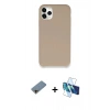 MARSİLYAN™- iPhone 11 Pro Kılıf Zirve Modern Özel Seri - Siyah 3D Antistatik Seramik Nano Ekran Koruyucu + Shine Kamera Lens Koruma Cam - GD