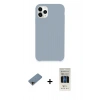 MARSİLYAN™- iPhone 11 Pro Kılıf Zirve Modern Özel Seri - Siyah 5D Hayalet Cam Ekran Koruyucu + Shine Kamera Lens Koruma Cam - GD