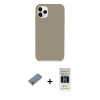 MARSİLYAN™- iPhone 11 Pro Kılıf Zirve Modern Özel Seri - Siyah 5D Hayalet Cam Ekran Koruyucu + Shine Kamera Lens Koruma Cam - GS