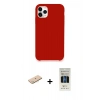 MARSİLYAN™- iPhone 11 Pro Kılıf Zirve Modern Özel Seri - Siyah 5D Hayalet Cam Ekran Koruyucu + Renkli Kamera Lens Koruma Cam - MI