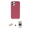MARSİLYAN™- iPhone 11 Pro Kılıf Zirve Modern Özel Seri - Siyah 5D Hayalet Cam Ekran Koruyucu + Renkli Kamera Lens Koruma Cam - MI