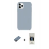 MARSİLYAN™- iPhone 11 Pro Kılıf Zirve Modern Özel Seri - Siyah 5D Hayalet Cam Ekran Koruyucu + Shine Kamera Lens Koruma Cam - PE