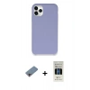 MARSİLYAN™- iPhone 11 Pro Kılıf Zirve Modern Özel Seri - Siyah 5D Hayalet Cam Ekran Koruyucu + Shine Kamera Lens Koruma Cam - PE
