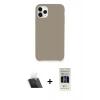 MARSİLYAN™- iPhone 11 Pro Kılıf Zirve Modern Özel Seri - Siyah 5D Hayalet Cam Ekran Koruyucu + Kamera Lens Koruma Cam - SF