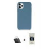 MARSİLYAN™- iPhone 11 Pro Kılıf Zirve Modern Özel Seri - Siyah 5D Hayalet Cam Ekran Koruyucu + Kamera Lens Koruma Cam - SF