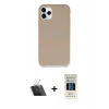 MARSİLYAN™- iPhone 11 Pro Kılıf Zirve Modern Özel Seri - Siyah 5D Hayalet Cam Ekran Koruyucu + Kamera Lens Koruma Cam - SF
