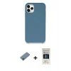 MARSİLYAN™- iPhone 11 Pro Kılıf Zirve Modern Özel Seri - Siyah 5D Hayalet Cam Ekran Koruyucu + Shine Kamera Lens Koruma Cam - SABE