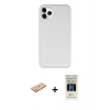 MARSİLYAN™- iPhone 11 Pro Kılıf Zirve Modern Özel Seri - Siyah 5D Hayalet Cam Ekran Koruyucu + Renkli Kamera Lens Koruma Cam - TU