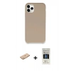 MARSİLYAN™- iPhone 11 Pro Kılıf Zirve Modern Özel Seri - Siyah 5D Hayalet Cam Ekran Koruyucu + Renkli Kamera Lens Koruma Cam - TU