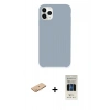 MARSİLYAN™- iPhone 11 Pro Kılıf Zirve Modern Özel Seri - Siyah 5D Hayalet Cam Ekran Koruyucu + Renkli Kamera Lens Koruma Cam - TU