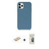 MARSİLYAN™- iPhone 11 Pro Kılıf Zirve Modern Özel Seri - Siyah 6D Mat Seramik Hayalet Nano Ekran Koruyucu + Renkli Kamera Lens Koruma Cam - SI