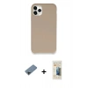 MARSİLYAN™- iPhone 11 Pro Kılıf Zirve Modern Özel Seri - Siyah 6D Mat Seramik Hayalet Nano Ekran Koruyucu + Shine Kamera Lens Koruma Cam - SH