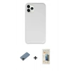 MARSİLYAN™- iPhone 11 Pro Kılıf Zirve Modern Özel Seri - Siyah 6D Mat Seramik Hayalet Nano Ekran Koruyucu + Shine Kamera Lens Koruma Cam - SH