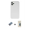 MARSİLYAN™- iPhone 11 Pro Kılıf Zirve Modern Özel Seri - Siyah 6D Mat Seramik Hayalet Nano Ekran Koruyucu + Metal Kamera Lens Koruma Cam - KI