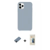 MARSİLYAN™- iPhone 11 Pro Kılıf Zirve Modern Özel Seri - Siyah 6D Mat Seramik Hayalet Nano Ekran Koruyucu + Shine Kamera Lens Koruma Cam - SH