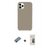 MARSİLYAN™- iPhone 11 Pro Kılıf Zirve Modern Özel Seri - Siyah 6D Mat Seramik Hayalet Nano Ekran Koruyucu + Shine Kamera Lens Koruma Cam - GD