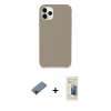 MARSİLYAN™- iPhone 11 Pro Kılıf Zirve Modern Özel Seri - Siyah 6D Mat Seramik Hayalet Nano Ekran Koruyucu + Shine Kamera Lens Koruma Cam - SH