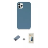 MARSİLYAN™- iPhone 11 Pro Kılıf Zirve Modern Özel Seri - Siyah 6D Mat Seramik Hayalet Nano Ekran Koruyucu + Shine Kamera Lens Koruma Cam - PE