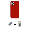 MARSİLYAN™- iPhone 11 Pro Kılıf Zirve Modern Özel Seri - Siyah 6D Mat Seramik Hayalet Nano Ekran Koruyucu + Shine Kamera Lens Koruma Cam - MI
