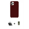 MARSİLYAN™- iPhone 11 Pro Kılıf Zirve Modern Özel Seri - Siyah Joko Magic 5D Hayalet Cam + Kamera Lens Koruma Cam - SF